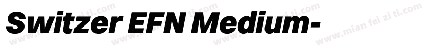 Switzer EFN Medium字体转换